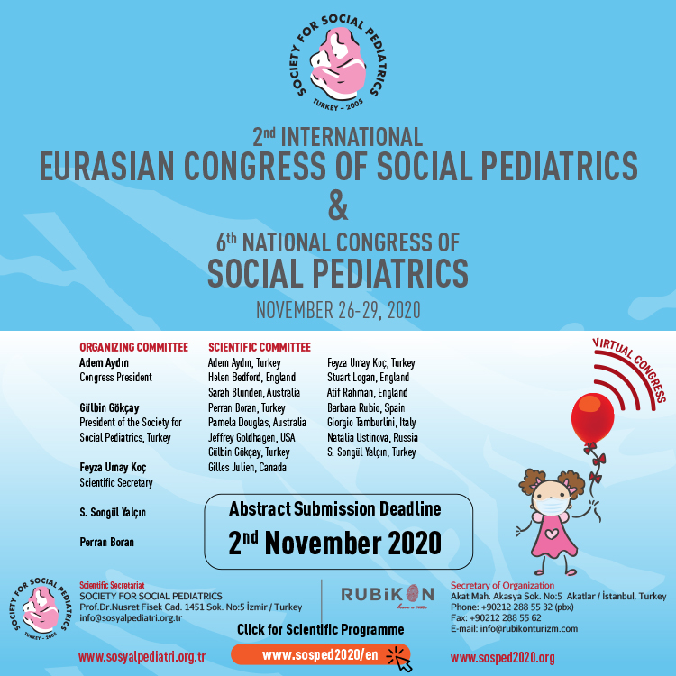 Eurasian Congress of Social Pediatrics and 6th National Congress of Social Pediatrics